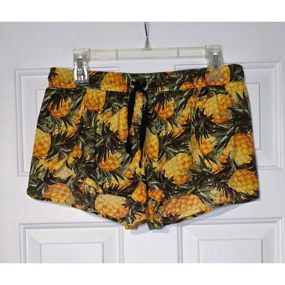 Victoria's Secret Sleep Shorts Tropical Pineapple Size M cozy - Picture 1 of 6